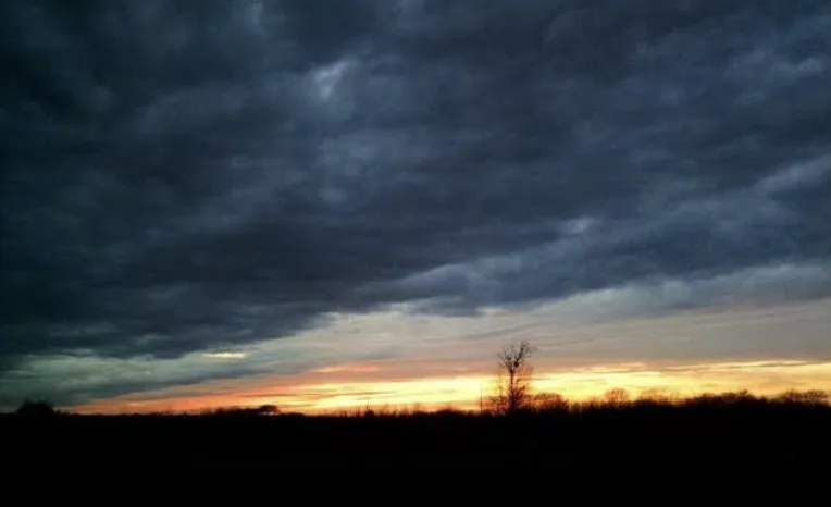 Sunset over the Texas horizon near the Centre