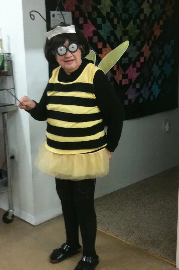Guests in playful themed outfits at the Centre